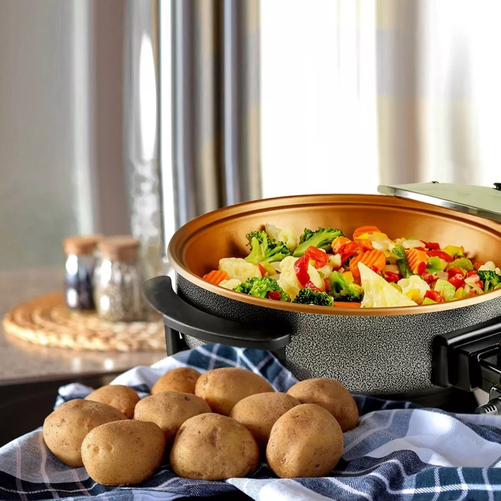 Ovente Portable Electric Skillet, NIB